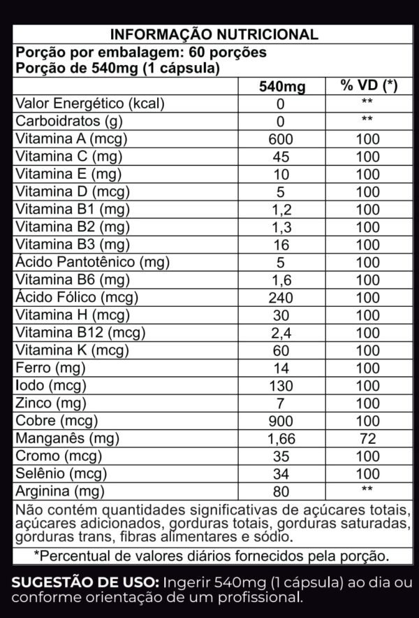 Polivitamínico Homem - Imagem 2